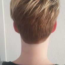 achterkant kort kapsel